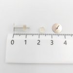 画像3: ビーズクラブ 丸皿 ピアス 8mm 20個(10ペア) 銀 平皿 キャッチ (3)