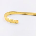 画像4: ビーズクラブ しおりパーツシンプル 金 ５個 130mm 栞 手帳 本  通し穴付き ブックマーク ブックマーカー パーツ (4)
