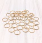 画像3: ビーズクラブ アクセサリー マルカン 丸カン リング ゴールド 8mm 100個 メタルパーツ 素材 ハンドメイド (3)