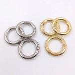 画像5: 5個 カラビナ 丸型 25mm 銀 キーホルダー おしゃれ ポーチ 手芸 パーツ ハンドメイド ビーズクラブ (5)