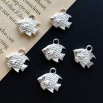 画像3: ビーズクラブ チャーム エンゼルフィッシュ 古代銀 10個セット 12mm (3)