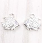 画像4: ビーズクラブ チャーム エンゼルフィッシュ 古代銀 10個セット 12mm (4)