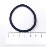 画像3: ヘアゴム ブラック 直径5cm 20個 K-012 黒 おしゃれ 大人 シンプル 手作り アクセント アクセサリー チャーム ビーズクラブ (3)