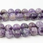 画像3: 1連 ビーズクラブ ケープアメジスト ラウンド 8mm 連売り 紫水晶 天然石 パワーストーン ブレスレット (3)