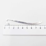画像2: 訳アリ しおりパーツ シルバー 10個セット 約84mm 銀色 ブックマーク ブックマーカー ハンドメイド 材料 ビーズクラブ (2)