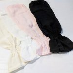 画像7: アームカバー ガーゼ生地 ブラック 接触冷感 日焼け防止 47cm ずれない 腕カバー 黒色 ロング丈 ひんやり 無地 紫外線対策 日除け スポーツ おしゃれ レディース ビーズクラブ (7)