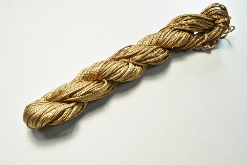 画像3: ビーズクラブ アクリル紐 ブラウン 25m 1mm ストラップ ブレスレット 編み ハンドメイド (3)