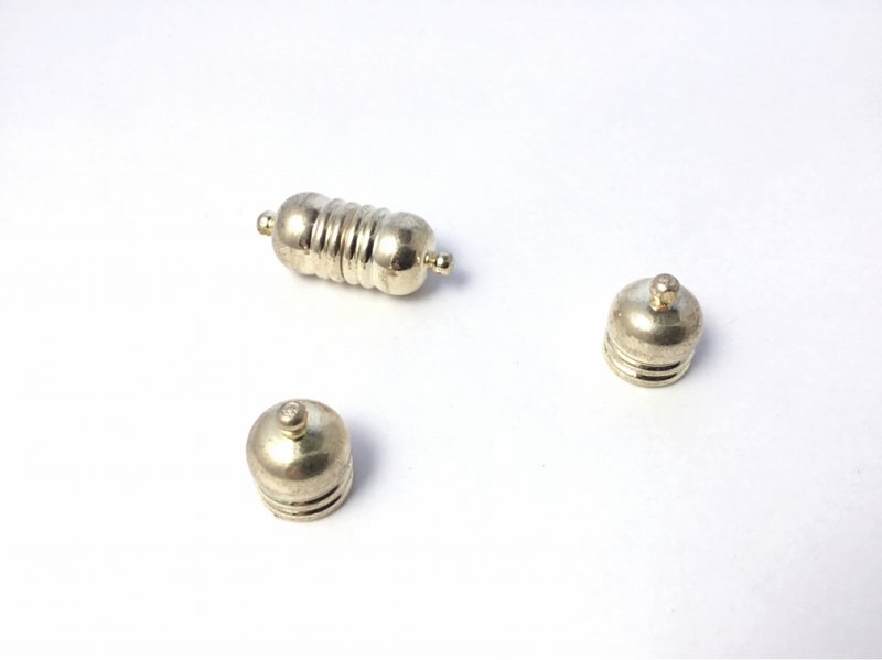 画像3: 5個 ビーズクラブ マグネットクラスプ NO.1 4本大 ゴールド 29mm ブレスレット ネックレス 磁石 留め金具 接続金具 基礎パーツ (3)