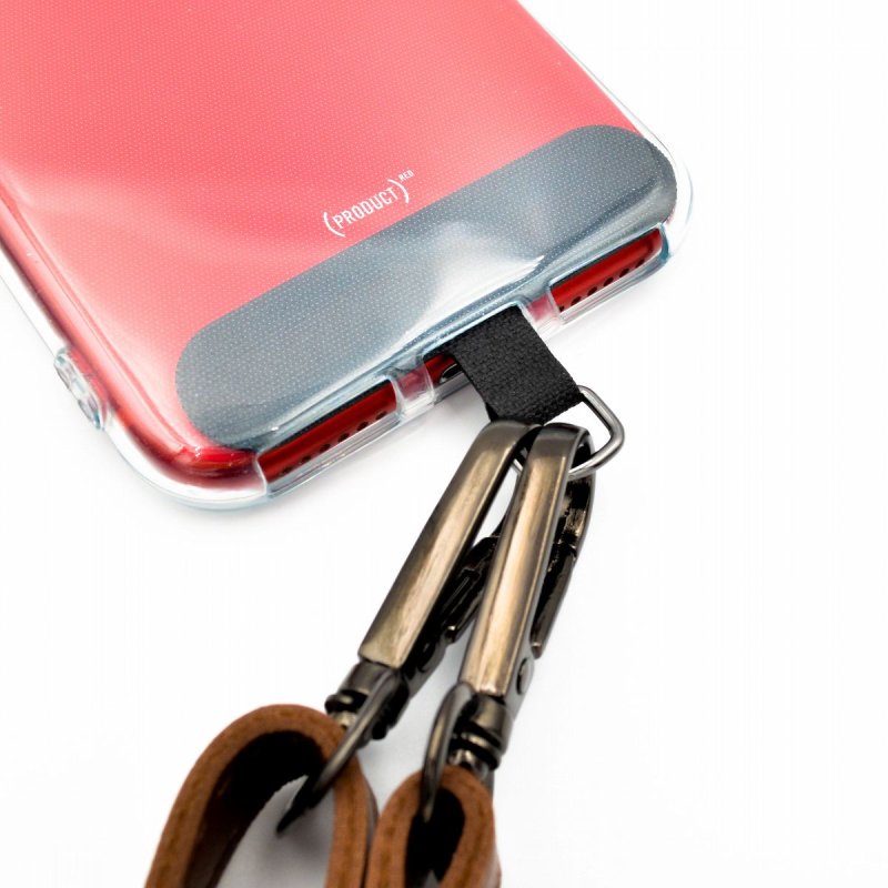 画像3: ビーズクラブ シート ホワイト 60mm 1個 金具付き スマホストラップ スマホショルダーストラップ用 単品 白色 ナイロン製 タグパッチ 携帯ストラップ ケースに挟んで使う (3)