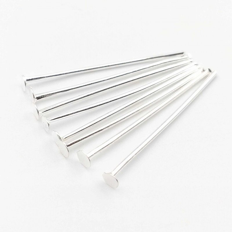 画像1: Tピン 26mm 古代銀 約300本 線径0.8mm 接続パーツ 基礎金具 材料 連結パーツ ハンドメイド アクセサリーパーツ ビーズクラブ (1)
