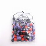 画像4: シーリングワックス ワックスビーズ 魔法の世界 約100粒セット No.14 シーリングスタンプ 赤色 紫色 黒色 蝋 封蝋 手紙 ギフトカード プレゼント 招待状 ビーズクラブ (4)