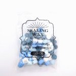 画像4: シーリングワックス ワックスビーズ 清流 約100粒セット No.18 シーリングスタンプ 水色 青色 緑色 白色 蝋 封蝋 手紙 ギフトカード プレゼント 招待状 ビーズクラブ (4)