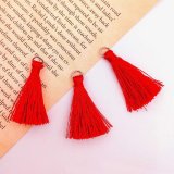 カラータッセル オフホワイト 30mm 12個 No.1 白 タッセルパーツ