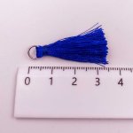 画像5: カラータッセル 青 30mm 12個 No.13 ブルー タッセルパーツ チャーム カン付 フリンジ 房飾り ハンドメイド アクセサリーパーツ ビーズクラブ (5)