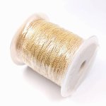 画像1: ボールチェーン ロール ゴールド 1本 80m 直径1.5mm ハンドメイド パーツ キーホルダー 基礎パーツ アクセサリー ハンドメイド 接続金具 材料 卸売り ビーズクラブ (1)