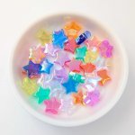 画像3: アクリルビーズ 星型 B-1 ミックスカラー オーロラ加工 約10×11mm 50個セット ハンドメイド アクセサリーパーツ プラスチックビーズ ビーズクラブ (3)