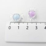 画像2: アクリルビーズ キャンディ型 B-2 ミックスカラー 約9×17mm 50個セット ハンドメイド アクセサリーパーツ プラスチックビーズ ビーズクラブ (2)