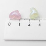 画像2: アクリルビーズ ハート型 B-3 ミックスカラー 約10×12mm 50個セット ハンドメイド アクセサリーパーツ プラスチックビーズ ビーズクラブ (2)