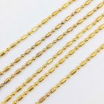 画像3: チェーン ショート&ロングタイプ ゴールド 約2m アクセサリーパーツ ハンドメイド素材 ネックレス ペンダント ビーズクラブ (3)