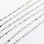 画像3: チェーン ショート&ロングタイプ シルバー 約2m アクセサリーパーツ ハンドメイド素材 ネックレス ペンダント ビーズクラブ (3)