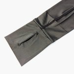 画像2: アームカバー uvカット 接触冷感 ブラック 手の甲まで 日焼け防止 UPF50+ 腕カバー 黒色 ロング丈 ひんやり 無地 紫外線対策 日よけ スポーツ メンズ レディース ビーズクラブ (2)
