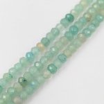 画像1: グリーンアベンチュリン ボタンカット 4mm 約130粒 1連 長さ約38.5cm グリーン 天然石 ビーズ パワーストーン アクセサリーパーツ ハンドメイド素材 ビーズクラブ (1)