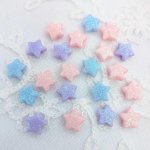 画像4: アクリルビーズ 星型 B-11 ラメ グリッター 約10mm 10個セット ハンドメイド アクセサリーパーツ プラスチックビーズ ビーズクラブ (4)