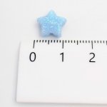 画像2: アクリルビーズ 星型 B-11 ラメ グリッター 約10mm 10個セット ハンドメイド アクセサリーパーツ プラスチックビーズ ビーズクラブ (2)