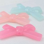 画像3: アクリルビーズ リボン型 B-13 パステルカラー 約34mm 10個セット ハンドメイド アクセサリーパーツ プラスチックビーズ ビーズクラブ (3)