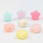 画像3: アクリルビーズ 星型 B-15 パステルカラー ぷっくり 約14mm 30個セット 大きめ穴 ポニービーズハンドメイド アクセサリーパーツ プラスチックビーズ ビーズクラブ (3)